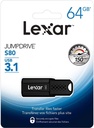 Memoria Lexar USB Flash S80 64GB USB 3.1 Negro