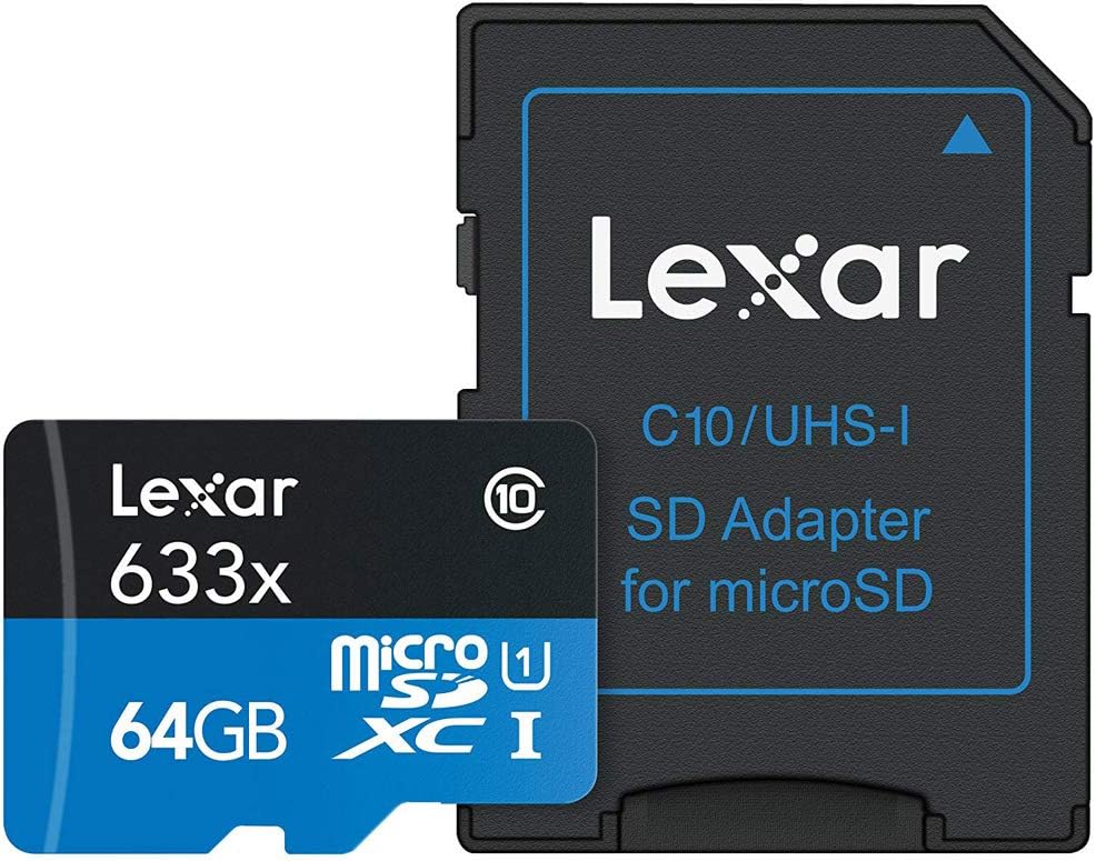 Lexar Memoria MicroSDHC / MicroSDXC UHS-1 64 GB Serie 633X