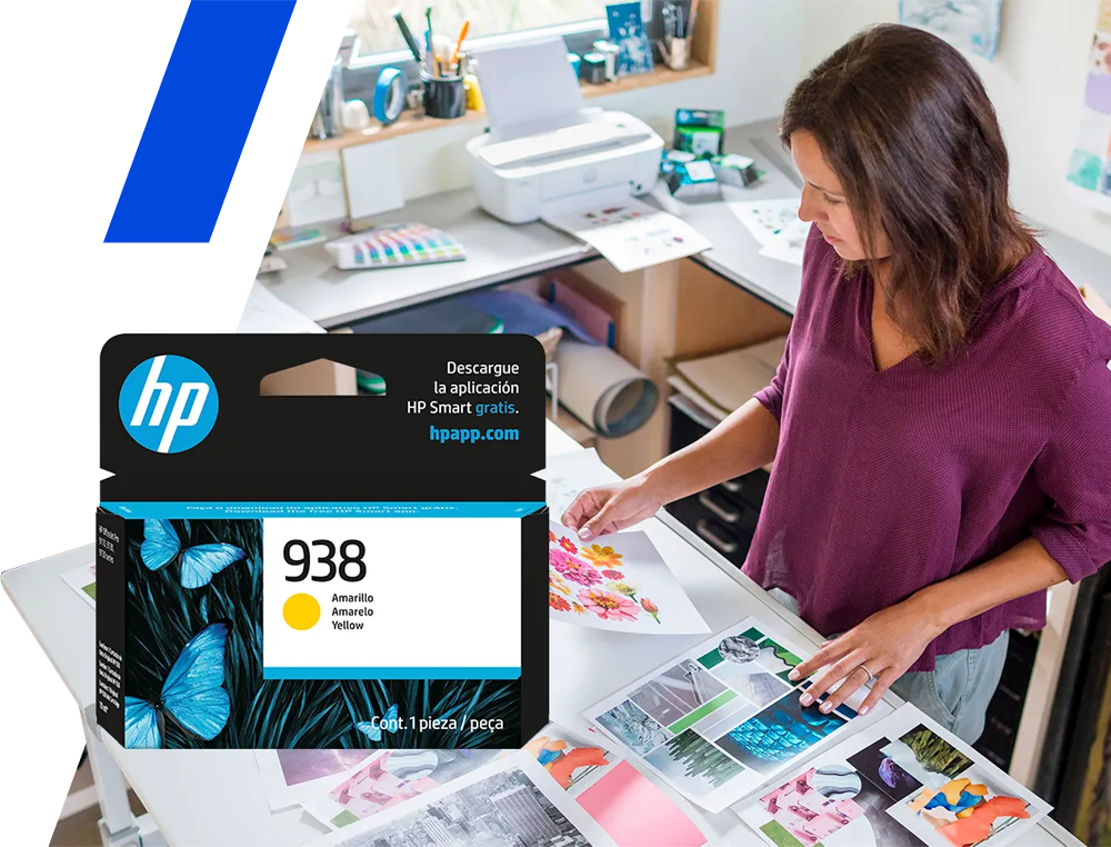 Cartucho de Tinta HP 938 Amarillo Original, 800 páginas