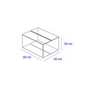 Caja para Empaque Cartón Corrugado, 40x30x20 cm, 23 ECT