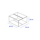 Caja para Empaque Cartón Corrugado, 40x36x20 cm, 23 ECT
