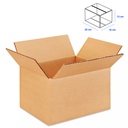 Caja para Empaque Cartón Corrugado, 20x16x13 cm, 23 ECT
