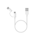 Cable Xiaomi 2 En 1 Micro USB A Tipo C 30cm Carga Y Datos
