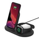 Belkin BOOST CHARGE 3-in-1 Auriculares, Smartphone, Reloj inteligente Negro USB Cargador inalámbrico Interior