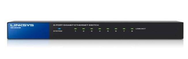 Switch Linksys Gigabit SE3008, 8 Puertos 10/100/1000 - No Administrable