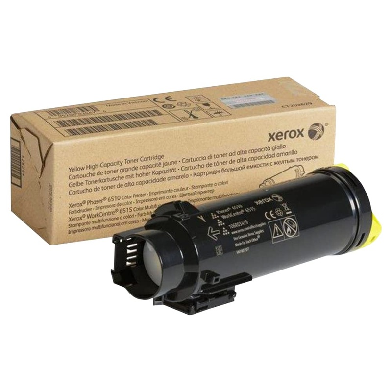 [106R03695] Tóner Xerox Amarillo 4,300 Páginas Phaser 6510 / 106R03695