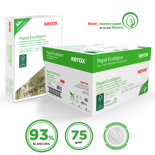 [3M2012 CAJA] PAPEL BOND BLANCO T/OFICIO ECOLOGICO BLACURA 93% 75G/M2 