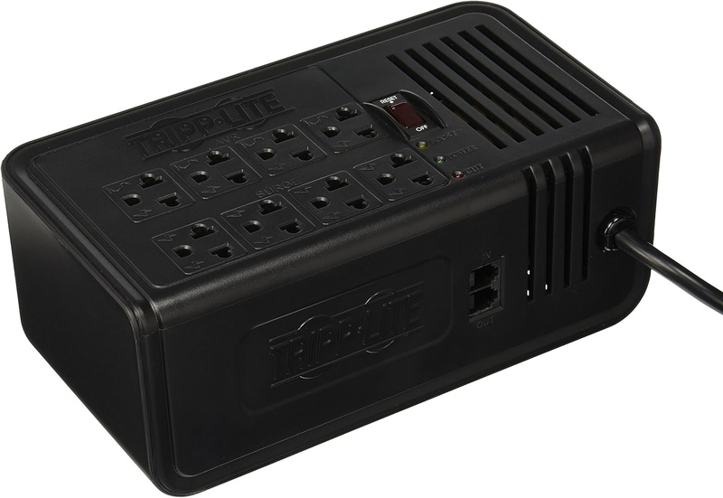 [VR2008R] Tripp Lite VR2008R Regulador de Voltaje de 1000 Watts - Regulación Automática de Voltaje con Supresión de Sobretensiones de Corriente