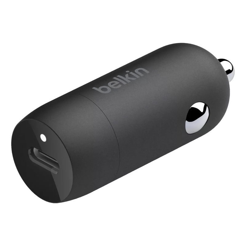 [CCA003BTBK] Cargador para Auto Belkin USB-C de 18 W, Carga Rapida / CCA003BTBK