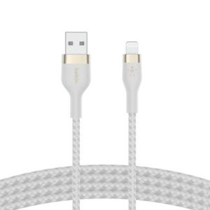 [CAA010BT1MWH] CABLE PRO FLEX LIGHTNING A USB-A CON CORREA 1M WHT