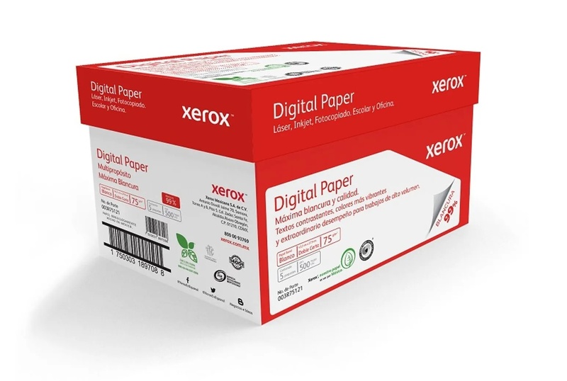 [3R75121 CAJA] PAPEL BOND BLANCO T/DOBLE CARTA ROJO DE BLANCURA CAJA CON 10 PAQUETES DE 500 HOJAS 11X17" (432X279MM)