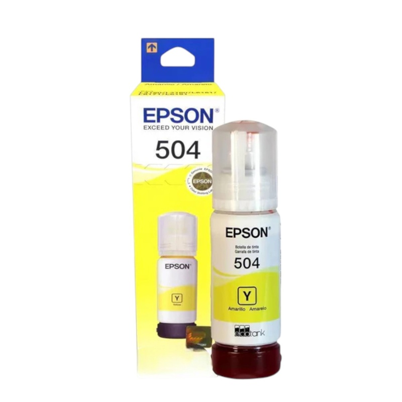 [T504420-AL] Tanque de Tinta Epson T504 Amarillo, 70ml