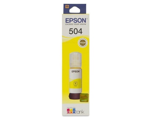 [T504420-AL] Tanque de Tinta Epson T504 Amarillo, 70ml