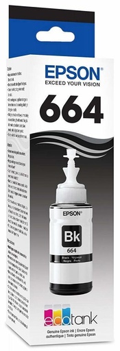 [T664120-AL] Tanque de Tinta EcoTank Epson 664 Negro 70ml (T664120-AL)
