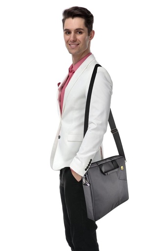 [SOFTM-117BK] Maletín SKYPEAK para hombre o mujer para laptop u ordenador de 15,6” hasta 17” de uso diario y de of / SOFTM-117BK