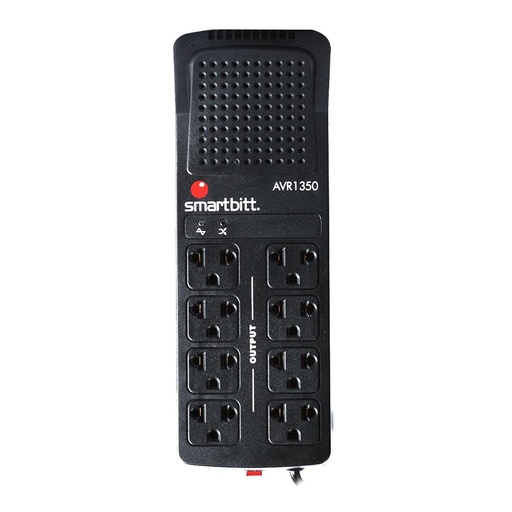 [SBAVR1350] Regulador de Voltaje Smartbitt 8 Contactos 1350 VA / 675 W