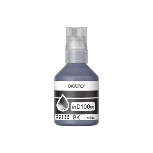 [BTD100BK] Botella de tinta Brother Negro, Alto rendimiento, BTD100BK