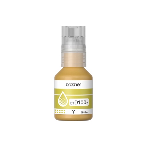 [BTD100Y] Botella de tinta Brother, Amarillo, Alto rendimiento BTD100Y