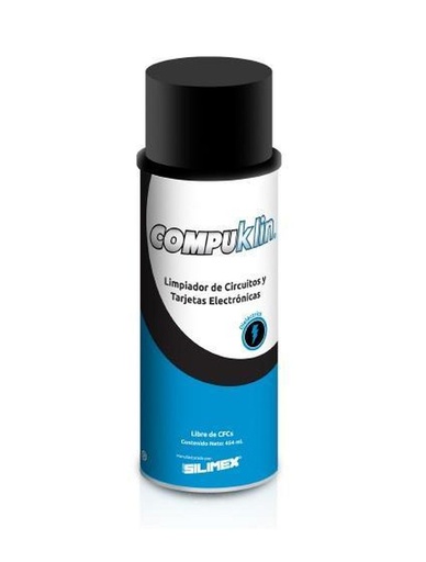 [COMPUKLIN] Silimex CompuKlin Limpiador de Circuitos y Tarjetas Electrónicas, 454ml