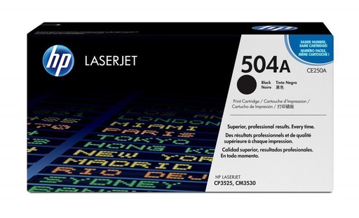 [CE250A] Tóner HP 504A Negro, 5000 Páginas