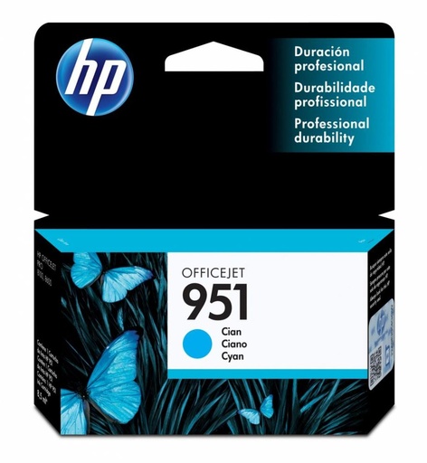 [CN050AL] Cartucho HP 951 Cyan, 700 Páginas
