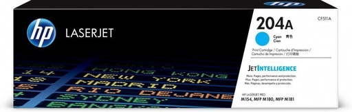 [CF511A] Tóner HP 204A Cyan, 900 Páginas