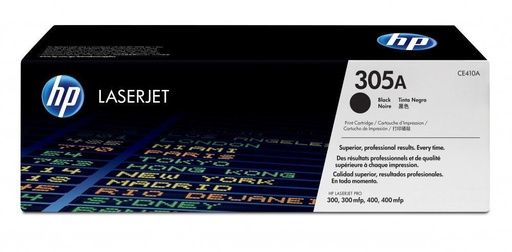 [CE410A] Tóner HP 305A Negro, 2200 Páginas