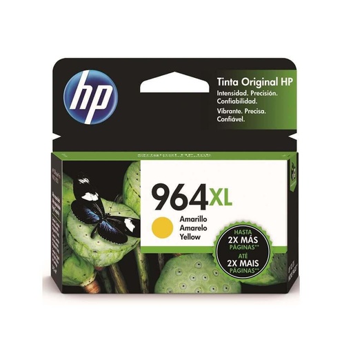 [3JA56AL] Cartucho HP 964XL Alto Rendimiento Amarillo, 1600 Páginas