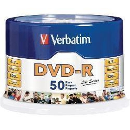 [97176] Verbatim Torre de Discos Virgenes para DVD, DVD-R, 16x, 50 Discos