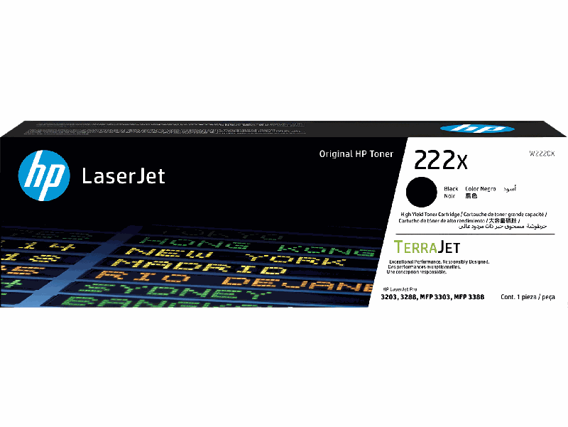 [W2220X] Cartucho de Tóner HP LaserJet 222X Alto Rendimiento Negro (copia)
