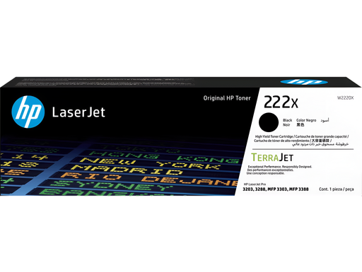 [W2220X] Cartucho de Tóner HP LaserJet 222X Alto Rendimiento Negro (copia)