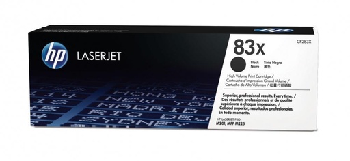 [CF283X] Tóner HP 83X Alto Rendimiento Negro, 2200 Páginas