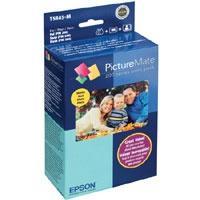 [T5845-M] Epson Kit Cartucho y Papel PictureMate 200, 4 Colores, 100 Páginas(T5845-M)