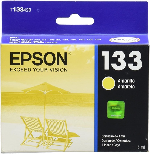 [T133420-AL] TINTA EPSON AMARILLA P/STYLUS COL0R T22/355 PÁG/T133420-AL
