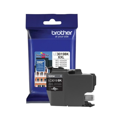 [LC3019BK] Brother Cartucho de Super Alto Rendimiento LC3019BK Negro, 3000 Páginas