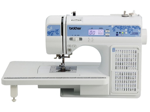 [CS7205] Máquina de Coser Brother CS7205, 150 tipos de puntadas, Máquina Computarizada para coser lana y tela