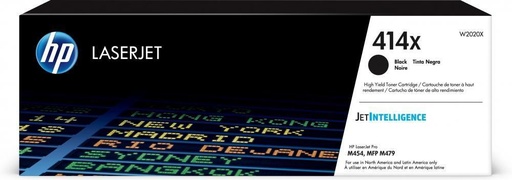 [W2020X] Tóner HP 414X Alto Rendimiento Negro, 7500 Páginas