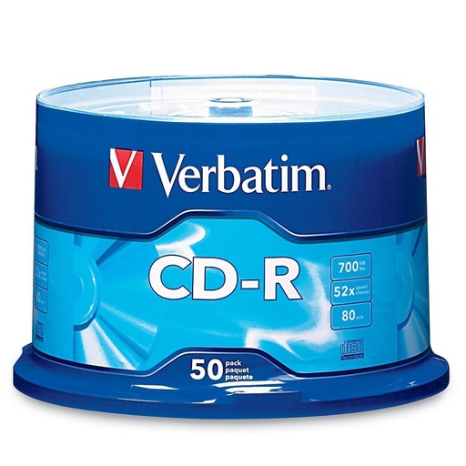 [94691] D-R Verbatim 700 MB - 80 Minutos 50 piezas / 94691